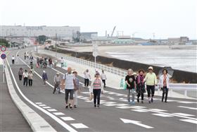 ウォーキングの様子